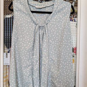 Modcloth Poema Mint Polka-Dot Sleeveless T…